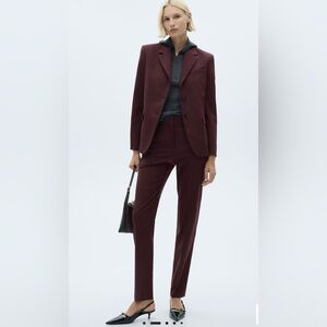 Mango| Pinstripe suit trousers and blazer set